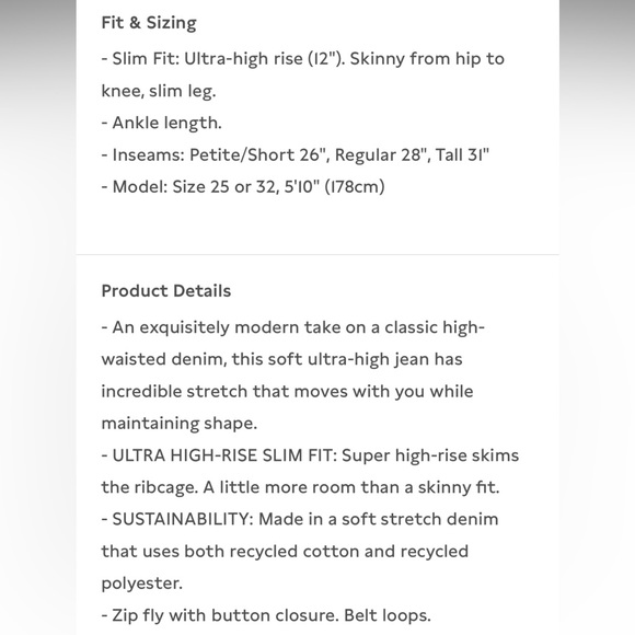 NWOT Banana Republic Jeans SZ 0/25 - Picture 3 of 5